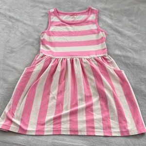 Cat & Jack Pink and White Striped Dress